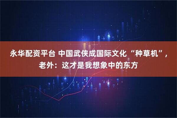 永华配资平台 中国武侠成国际文化 “种草机”，老外：这才是我想象中的东方